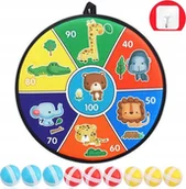 Zabawki i gry sportowe - BestHurt DART GRA NA RZEPY RZUTKI LOTKI TARCZA 9 RZUTEK+HAK - miniaturka - grafika 1