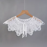 Inne - TEMU 1 szt. Kobiety Fałszywy Kołnierzyk Dickey Kołnierzyk Odkładany Peterpan Fałszywy Kołnierzyk Kołnierzyk Szalowy Kołnierzyk, Ręcznie Wyrobowany, - miniaturka - grafika 1