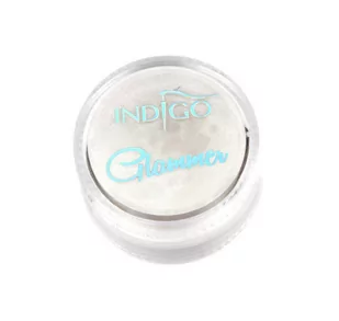 Indigo Pyłek Glammer Silver 0,5g - Ozdoby do paznokci - miniaturka - grafika 1