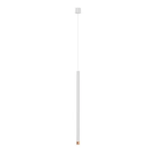 Q I Bianco/Rose Gold 60 lampa wisząca 1-punktowa biała/różowe złoto OR85204 - Lampy sufitowe - miniaturka - grafika 1