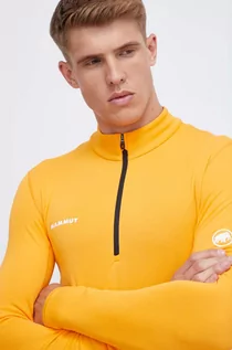 Bluzy męskie - Mammut bluza sportowa Aenergy ML Half Zip kolor pomarańczowy gładka - grafika 1
