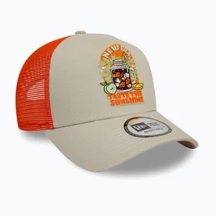 Czapka z daszkiem New Era Summer Patch Trucker light beige WYSYŁKA W 24H 30 DNI NA ZWROT - Czapki damskie - miniaturka - grafika 1