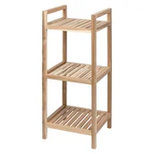 Szafki łazienkowe - 3-poziomowa półka łazienkowa z drewna akacjowego Wenko Acina - miniaturka - grafika 1