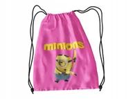 Torby szkolne - WOREK DO SZKOŁY WF/BUTY MINIONKI + IMIĘ - miniaturka - grafika 1