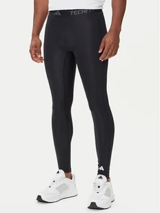 adidas Legginsy Techfit Compression IN5590 Czarny Slim Fit - Spodnie sportowe męskie - miniaturka - grafika 1