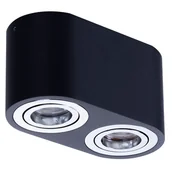 Lampy sufitowe - Azzardo Oprawa natynkowa BRANT 2 BLACK/CHROME AZ2930) AZ2930 - miniaturka - grafika 1