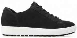ECCO Soft 7 Trampki damskie czarne nubuk 40 - Trampki damskie - miniaturka - grafika 1