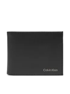 Calvin Klein Portfel męski Ck Smooth Billfold W/ Coin Walle LV04D1105G Czarny - Portfele - miniaturka - grafika 1
