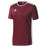 Piłka nożna - Adidas Koszulka Entrada 18 CD8430 bordowa Rozmiar odzieży: L - miniaturka - grafika 1