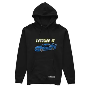 Czarna bluza z kapturem LEGOLIZE IT-S - Odzież do sportów motorowych - miniaturka - grafika 1