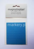 Systemy ekspozycyjne i znaki informacyjne - Magnetoplan Symbol magnetyczny kwadrat niebieski 10x10 mm 1252803 - miniaturka - grafika 1