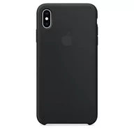 Etui i futerały do telefonów - Etui Apple MRWE2ZM/A iPhone Xs Max black Silicone Case - miniaturka - grafika 1