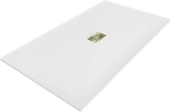 Brodziki prysznicowe - Mexen Hugo brodzik prostokątny SMC 180 x 100 cm, biały, maskownica złota - 42101018-G - miniaturka - grafika 1