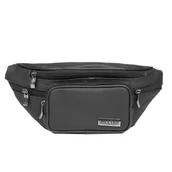 Nerki - Saszetka Nerka Skórzana Kaletnik Jawor Czarna - miniaturka - grafika 1