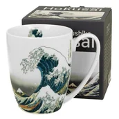 Kubki - Porcelanowy kubek 350 ml Hokusai The Great Wave - miniaturka - grafika 1