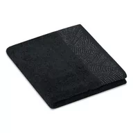 Ręczniki - Ręcznik BELLIS kolor czarny styl klasyczny 50x90 ameliahome - TOWEL/AH/BELLIS/BLACK/50x90 - miniaturka - grafika 1
