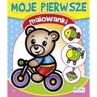 Kolorowanki, wyklejanki - Moje pierwsze malowanki. Miś na rowerze 852 - miniaturka - grafika 1