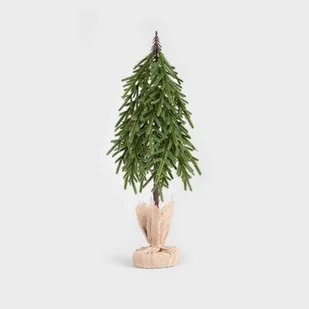 HOMLA HECTOR Choinka zielona na pieńku w jucie 49 cm - Choinki - miniaturka - grafika 1