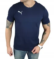 Koszulki męskie - T-shirt męski Puma 656578 kolor granatowy - L - miniaturka - grafika 1