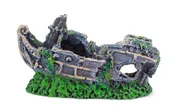 Dekoracje do akwarium - Ozdoba akwariowa Happet 409A okręt 10 cm - miniaturka - grafika 1