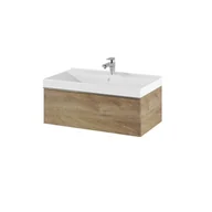 Szafki łazienkowe - Elita 167251 SZAFKA LOOK 80 1S DąB CANELA PDW - miniaturka - grafika 1