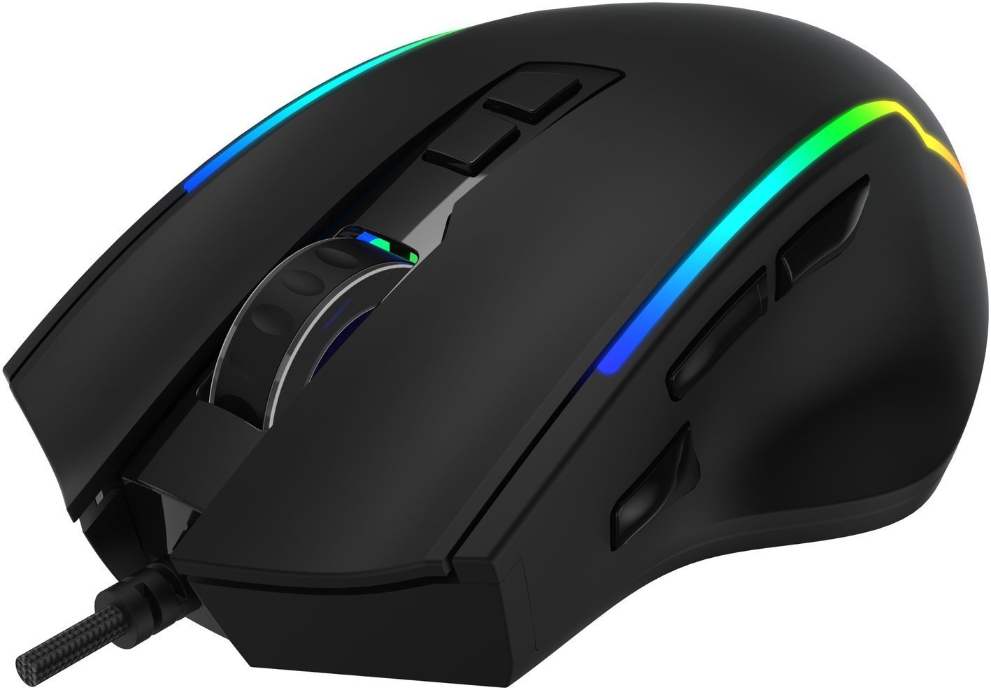 Triadyn Play DEIMOS 12800 DPI Instant A825 Dla Graczy Podświetlenie LED HUANO Czarna