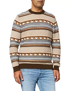 ESPRIT Sweter męski, 239/Caramel 5., XL - Swetry męskie - miniaturka - grafika 1