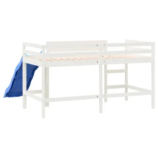 Rama łóżka dla dzieci, ze zjeżdżalnią, biała, 90x200 cm, sosna Lumarko! - Łóżka dla dzieci i młodzieży - miniaturka - grafika 8