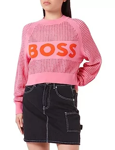 BOSS C_fenniki bluza damska z dzianiny, Średni, różowy, 668, L - Bluzy damskie - miniaturka - grafika 1