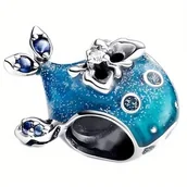 Charmsy - Charms do Pandora - CHARMS FLUORESCENCYJNY WIELORYB - miniaturka - grafika 1