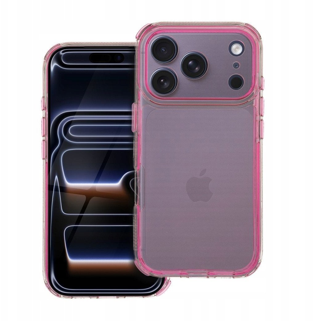 Futerał MATRIX CLEAR do IPHONE 17 Pro Max pudrowy róż
