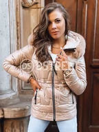 Kurtki damskie - Kurtka zimowa damska ABIGAIL WARM złota Dstreet TY3735-XXL - miniaturka - grafika 1