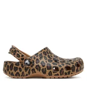 Buty dla dziewczynek - Klapki Crocs Classic Animal Clog 211881 Brązowy - miniaturka - grafika 1