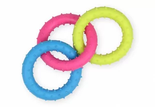 PET NOVA Pet Nova Ringo miętowe Rings z gumy mix kolorów 18,5cm PPTN001 - Zabawki dla psów - miniaturka - grafika 1