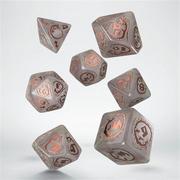 Akcesoria do gier planszowych - Q-Workshop Komplet kości: Dragons Dice Set - Quartz - miniaturka - grafika 1