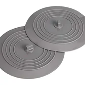 Korki do umywalek - Zestaw 2 uniwersalnych silikonowych korków spustowych, 15,2 cm, do zlewu kuchennego i łazienkowego - miniaturka - grafika 1