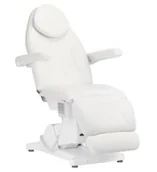 Krzesła i taborety kosmetyczne - Fotel kosmetyczny elektryczny Sillon Basic 3 siln. biały - miniaturka - grafika 1