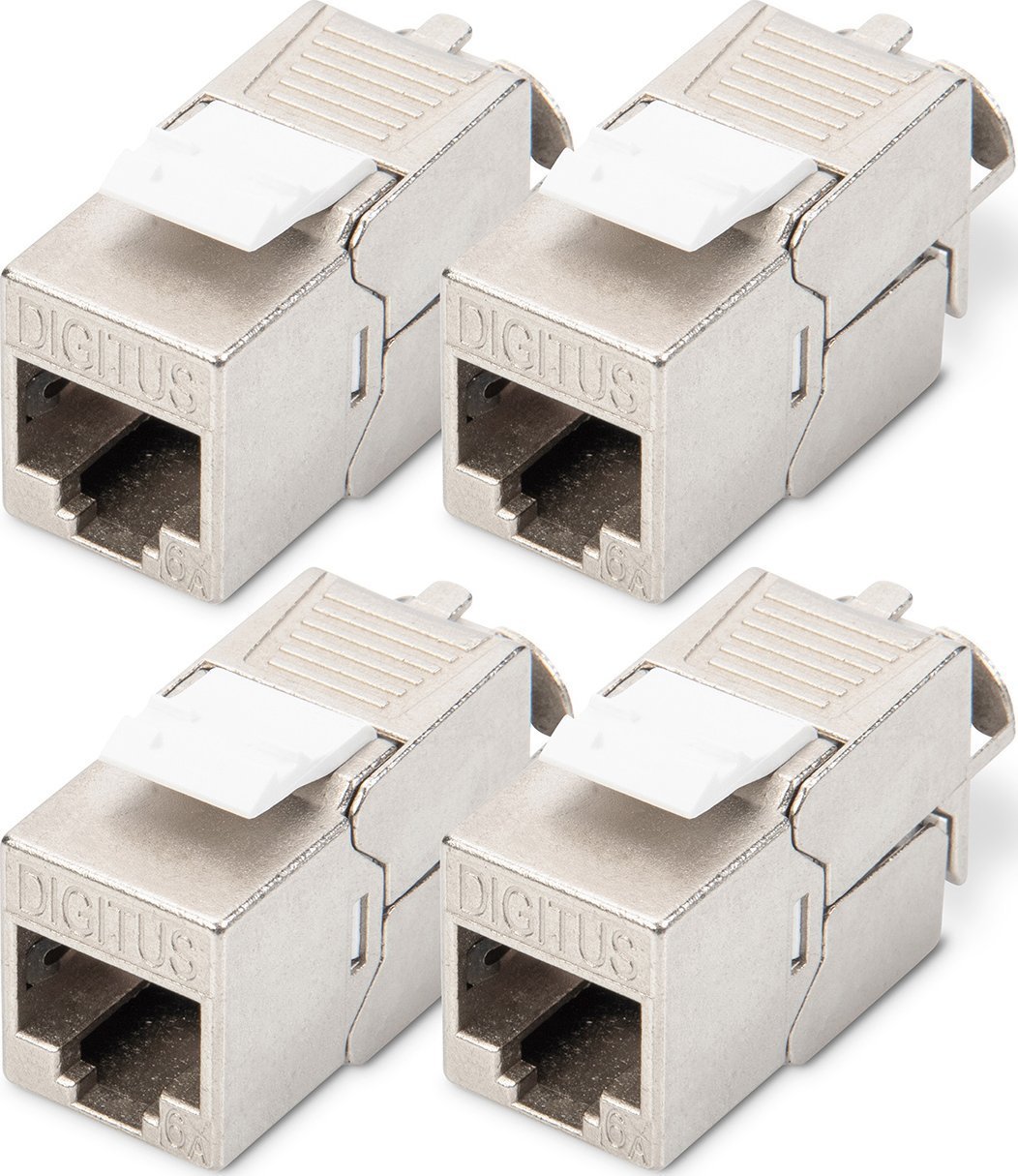Digitus Digitus Módulo Keystone CAT 6A, revestido, sem ferramentas - 4 kst DN-93615-4