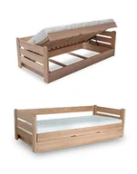 Łóżka dla dzieci i młodzieży - Łóżko drewniane dla nastolatka 100x200 Dream - miniaturka - grafika 1