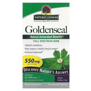 Natures Answer Goldenseal Root - Korzeń gorzknika pospolitego Suplement diety 50 kaps. - suplement - Suplementy diety - miniaturka - grafika 1