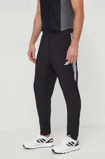 adidas Performance spodnie do biegania Own the Run kolor czarny z nadrukiem - Spodnie męskie - miniaturka - grafika 1