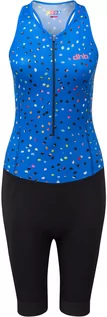 Pianki do pływania - dhb dhb Moda Sleeveless Tri Suit Women, czarny/niebieski UK 8 | XS 2022 Pianki do pływania 106176121 - grafika 1