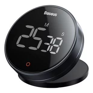 Baseus Baseus Heyo Pro obrotowy minutnik czasomierz elektroniczny timer szary (FMDS000013) FMDS000013 - Minutniki - miniaturka - grafika 1