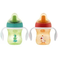 Kubki dla dzieci - Chicco Chicco Kubek Niekapek z Ustnikiem 6m+ Kubek Chicco z twardym ustnikiem 200 ml TOW008449 - miniaturka - grafika 1