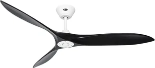 Energooszczędny wentylator sufitowy z pilotem Eco Airscrew 152 cm biały mat / czarny mat - Wentylatory sufitowe - miniaturka - grafika 1