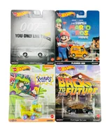 Samochody i pojazdy dla dzieci - HOT WHEELS RETRO ENTERTAINMENT 2023 ZESTAW 4szt DMC55 MIX2 - miniaturka - grafika 1