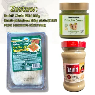 Zestaw do Dubajskiej Czekolady: Kadaif, Pasta Pistacjowa, Tahini - Mąka - miniaturka - grafika 1