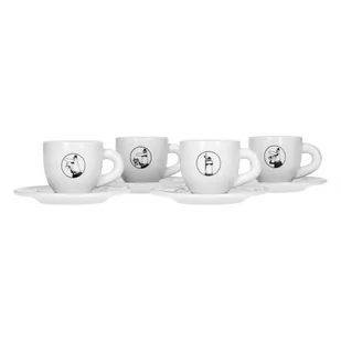 Bialetti MOKA &quot;CAROSELLO&quot KOMPLET 4 FILIŻANEK ZE SPODKAMI SCAPOL Y0TZ033 - Filiżanki - miniaturka - grafika 2