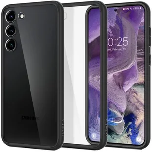 Spigen Etui Ultra Hybrid do Samsung Galaxy S23 Przezroczysto-Czarny - Etui i futerały do telefonów - miniaturka - grafika 1