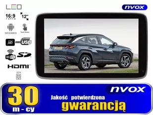 Monitor samochodowy zagłówkowy LED 12" Full HD z systemem ANDROID oraz USB SD FM BT WiFi 12V - Car Video - miniaturka - grafika 3
